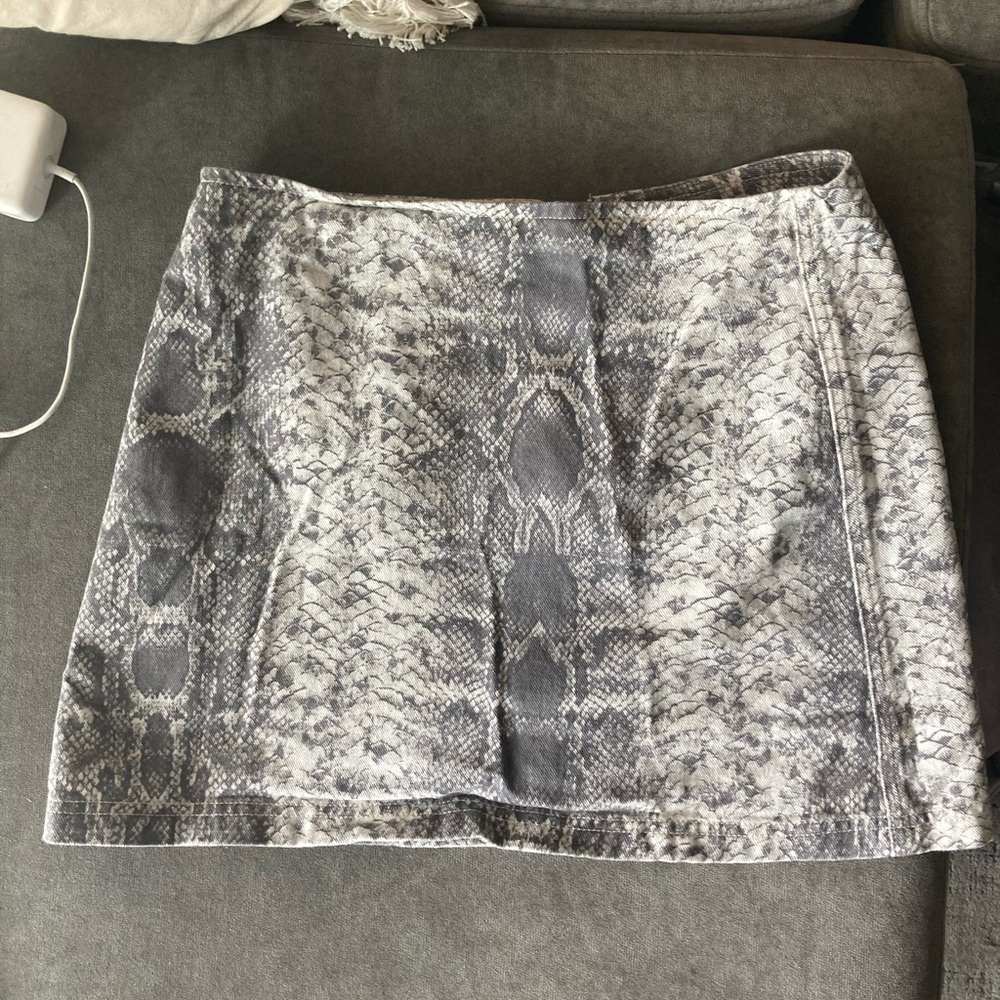 Urban Outfitters Snakeskin Mini Skirt